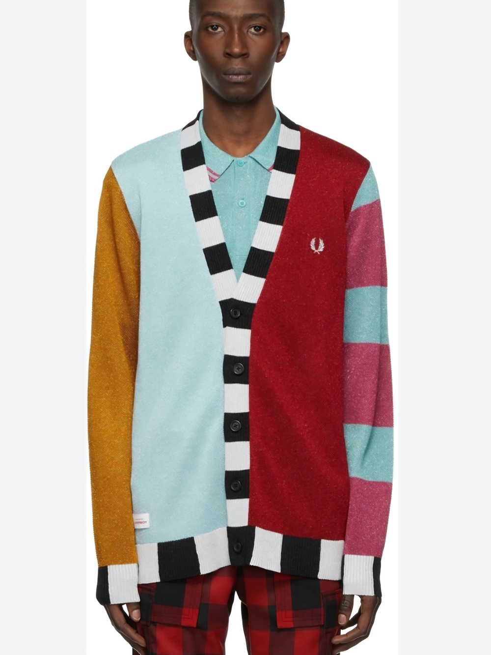Fred Perry Charles Jeffrey LOVERBOY x Fred Perry Glitter Knitted Cardigan